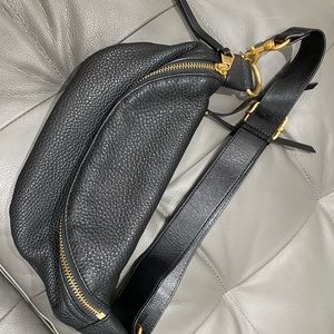 Rebecca Minkoff Bree Leather Belt Bag Black